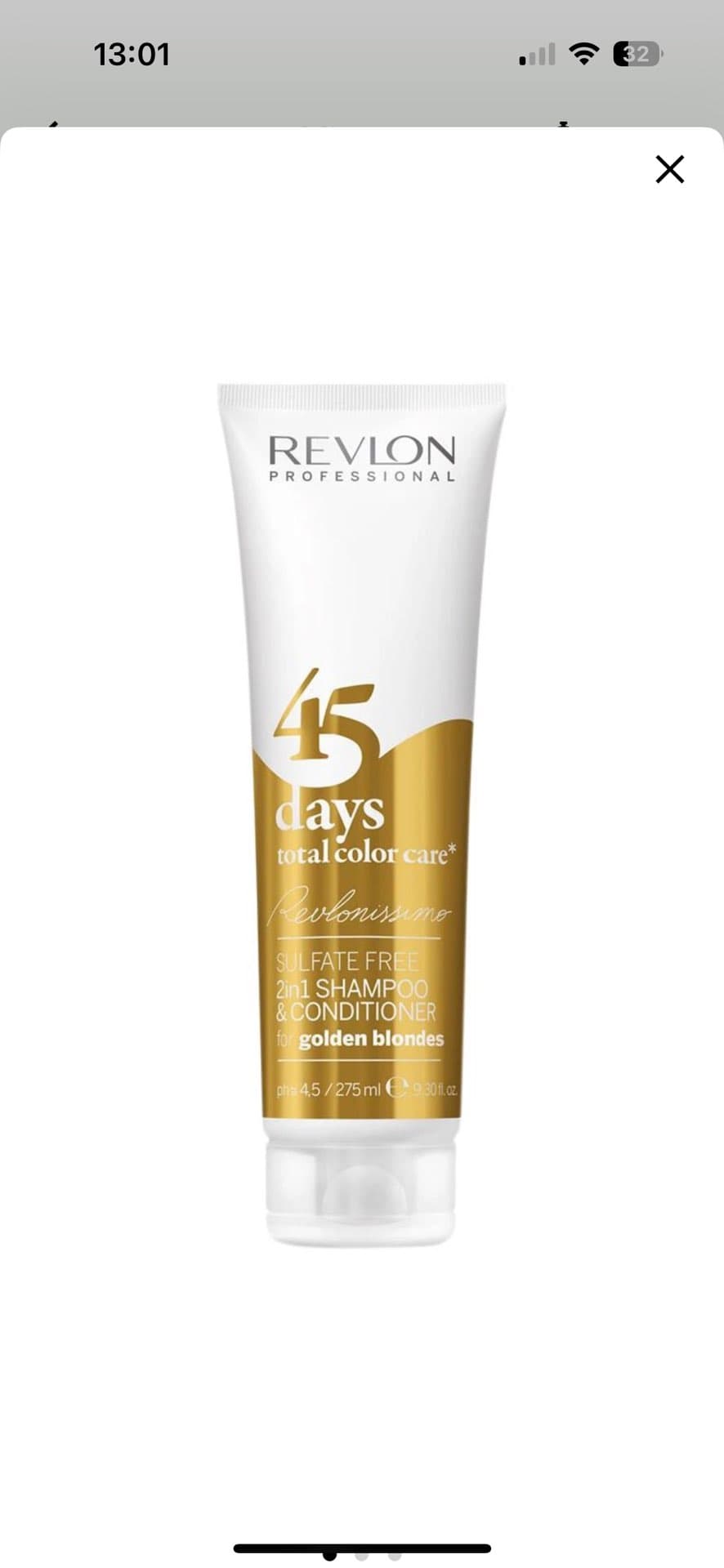 Шампунь и кондиционер Revlon 45 дней