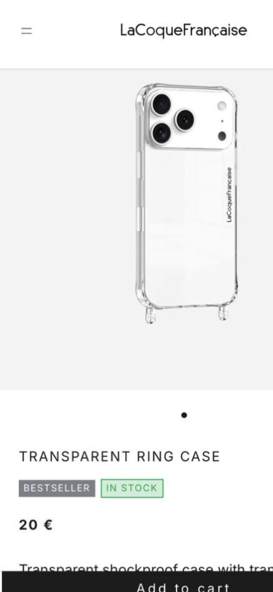 Transparent Ring Case