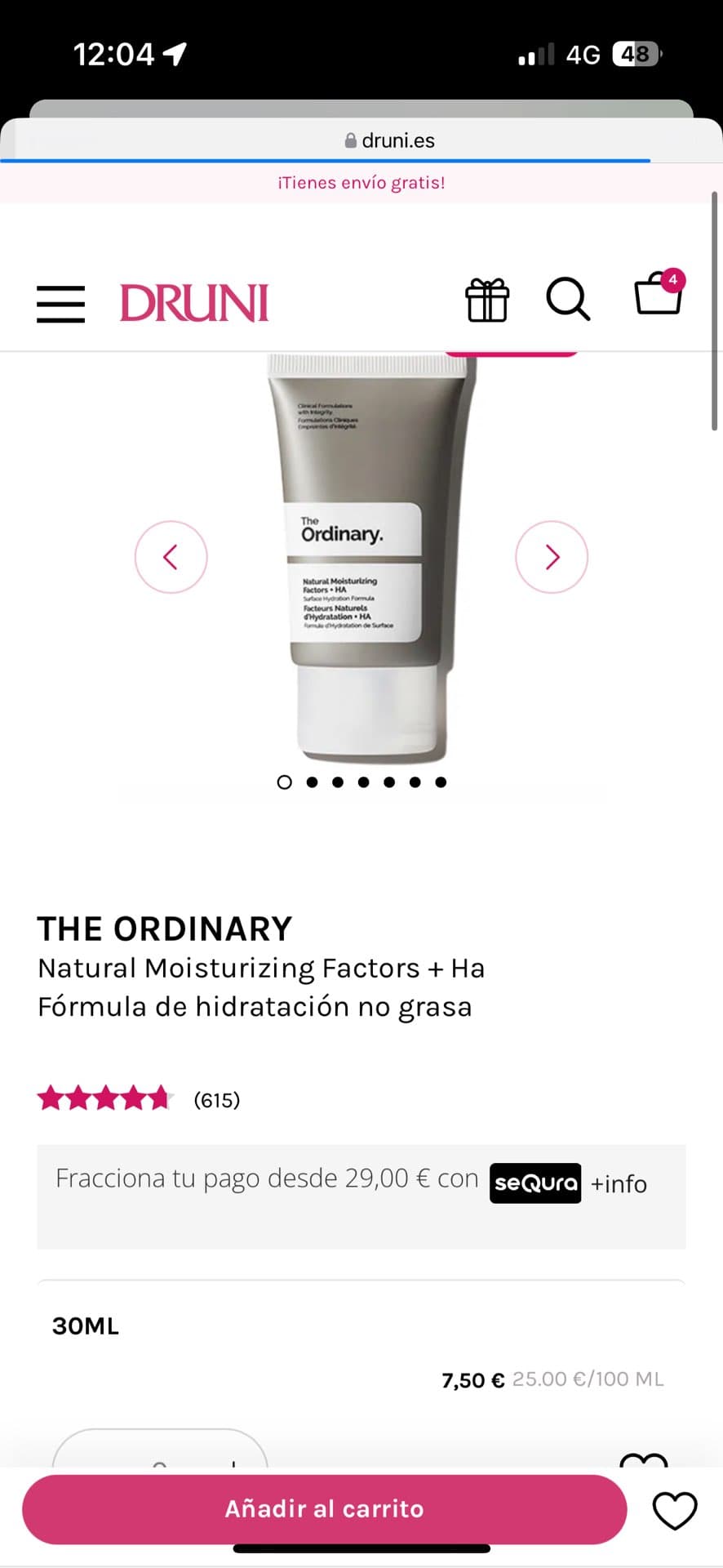 Увлажняющий крем The Ordinary