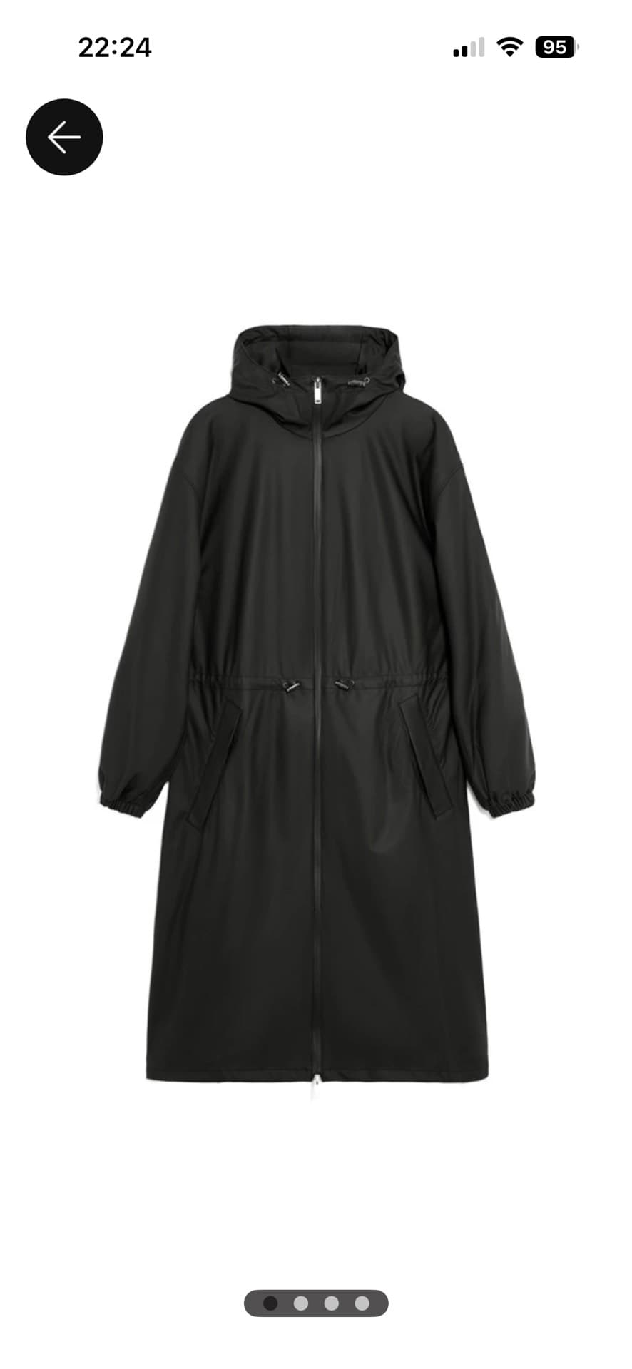 Stylish Black Raincoat