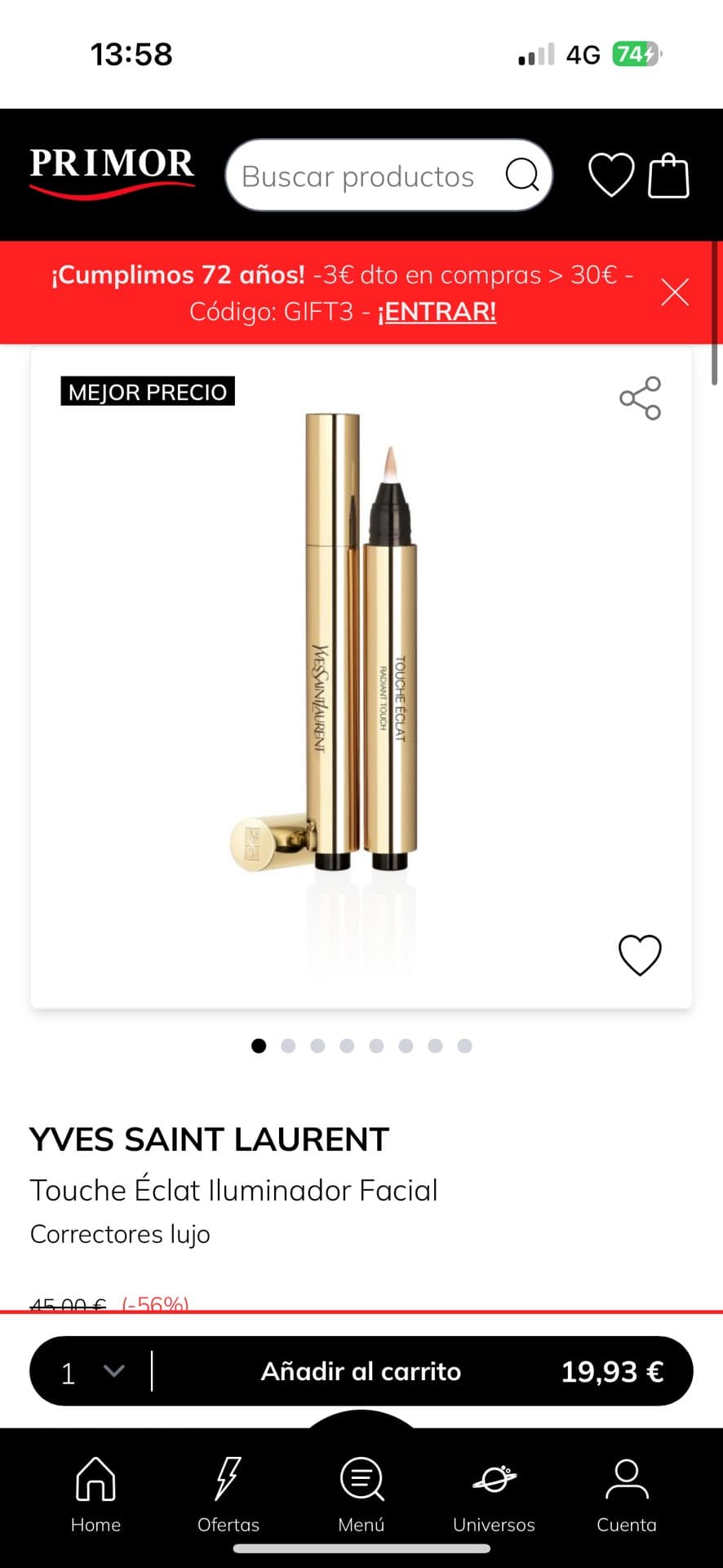 Хайлайтер Yves Saint Laurent