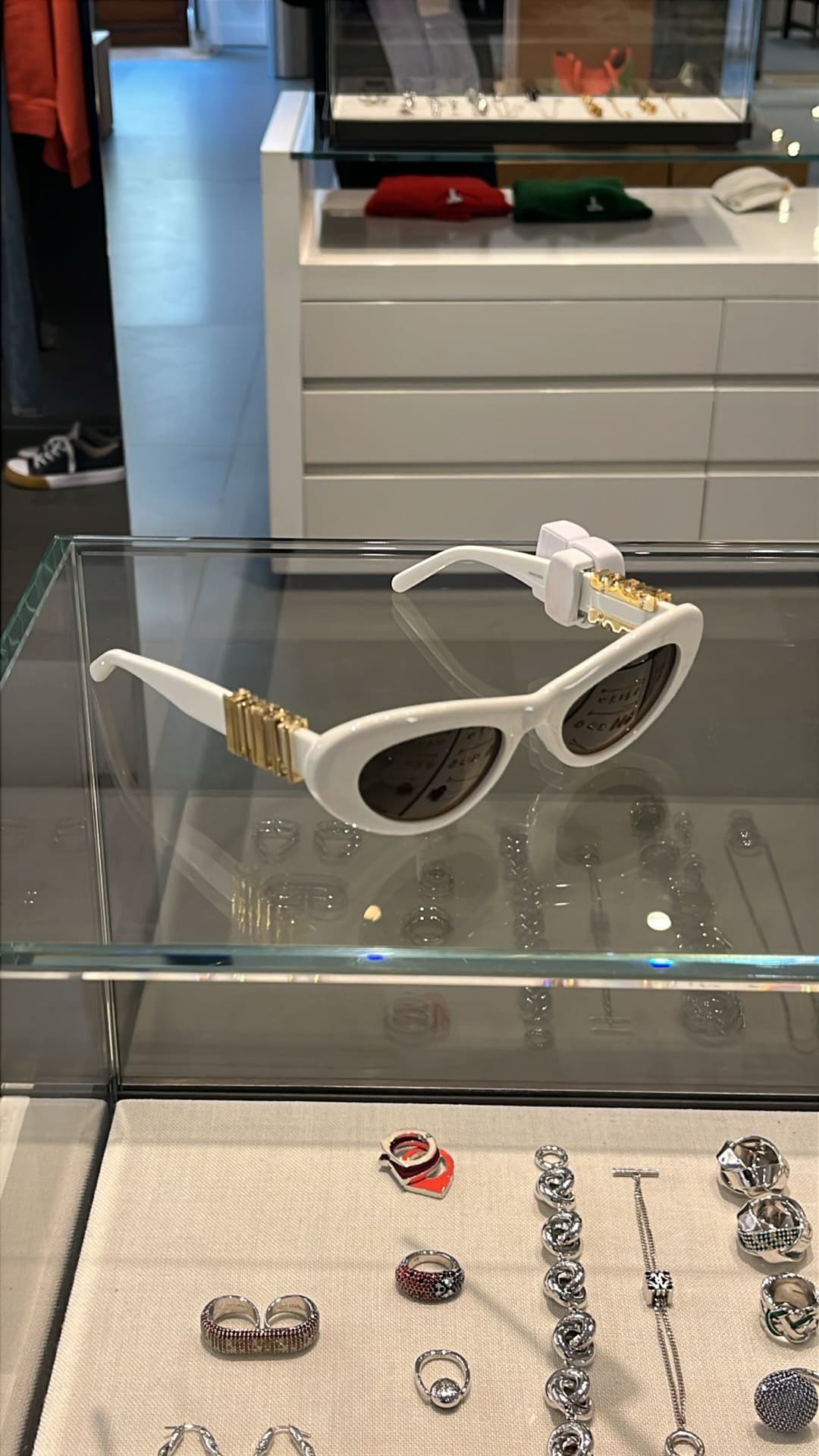 Trendy White Sunglasses