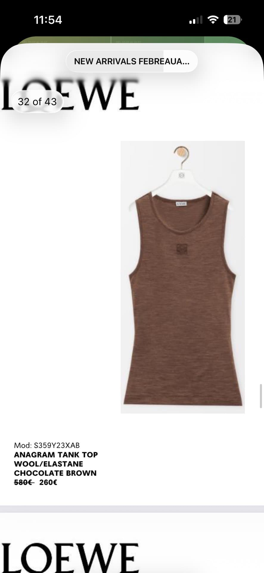 Loewe Anagram Tank Top
