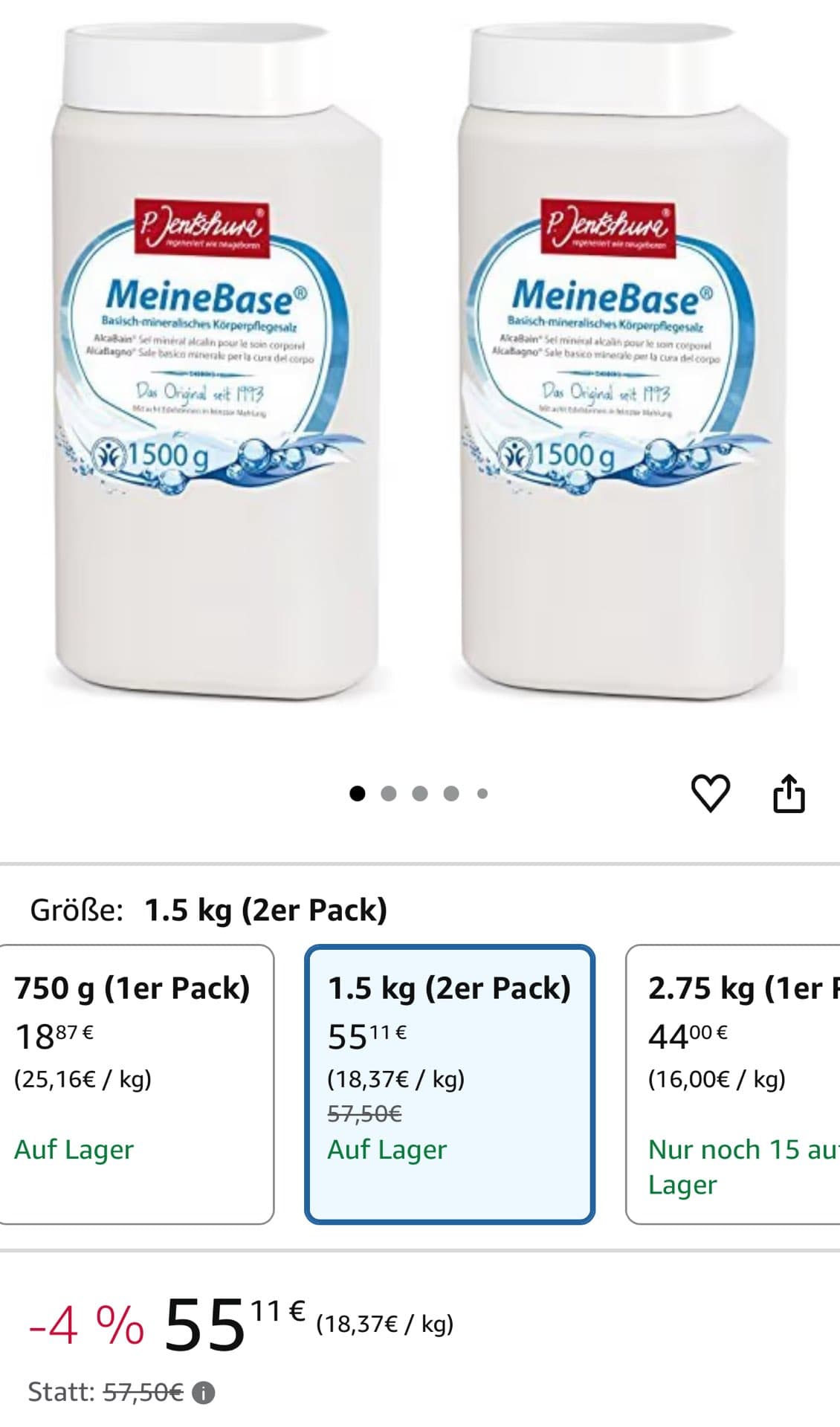 Соль для ухода за телом MeineBase