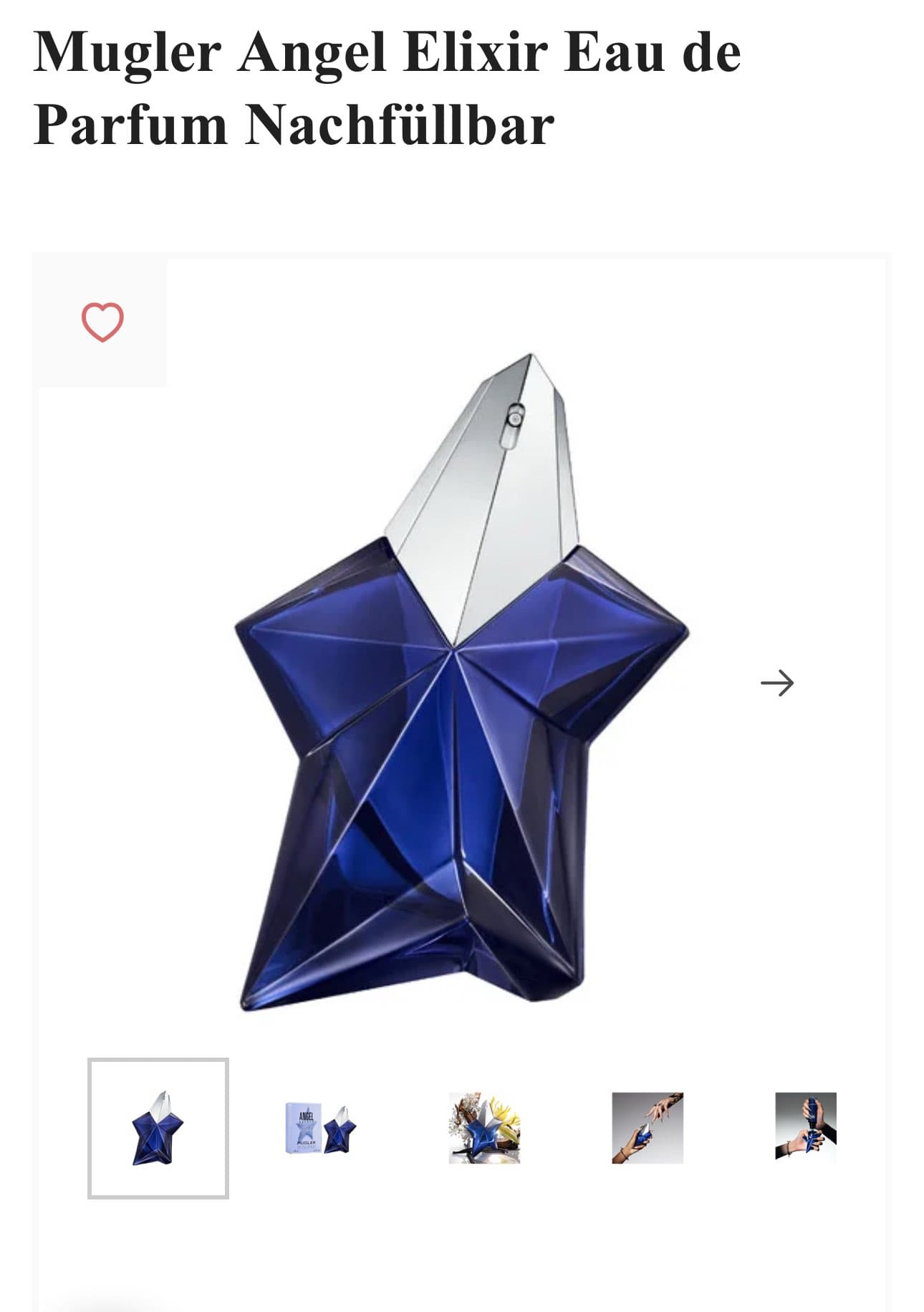 Парфюм Mugler Angel Elixir