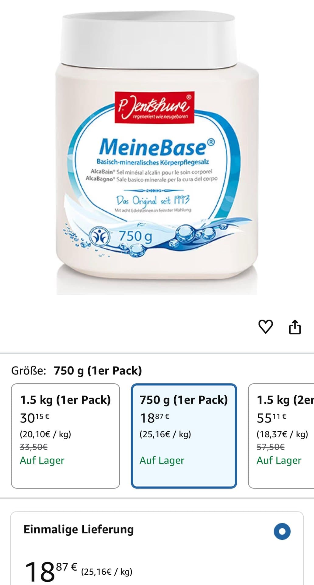 Соль для ухода за телом MeineBase