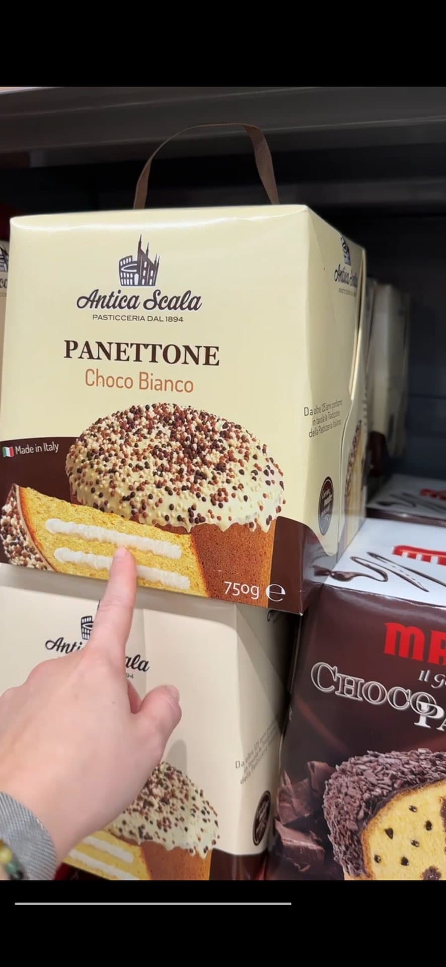 Вкусный Панеттоне Choco Bianco