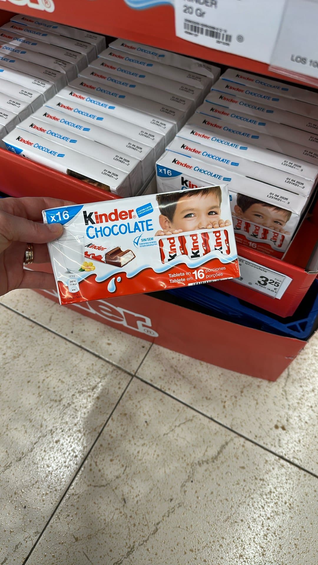 Шоколадные батончики Kinder