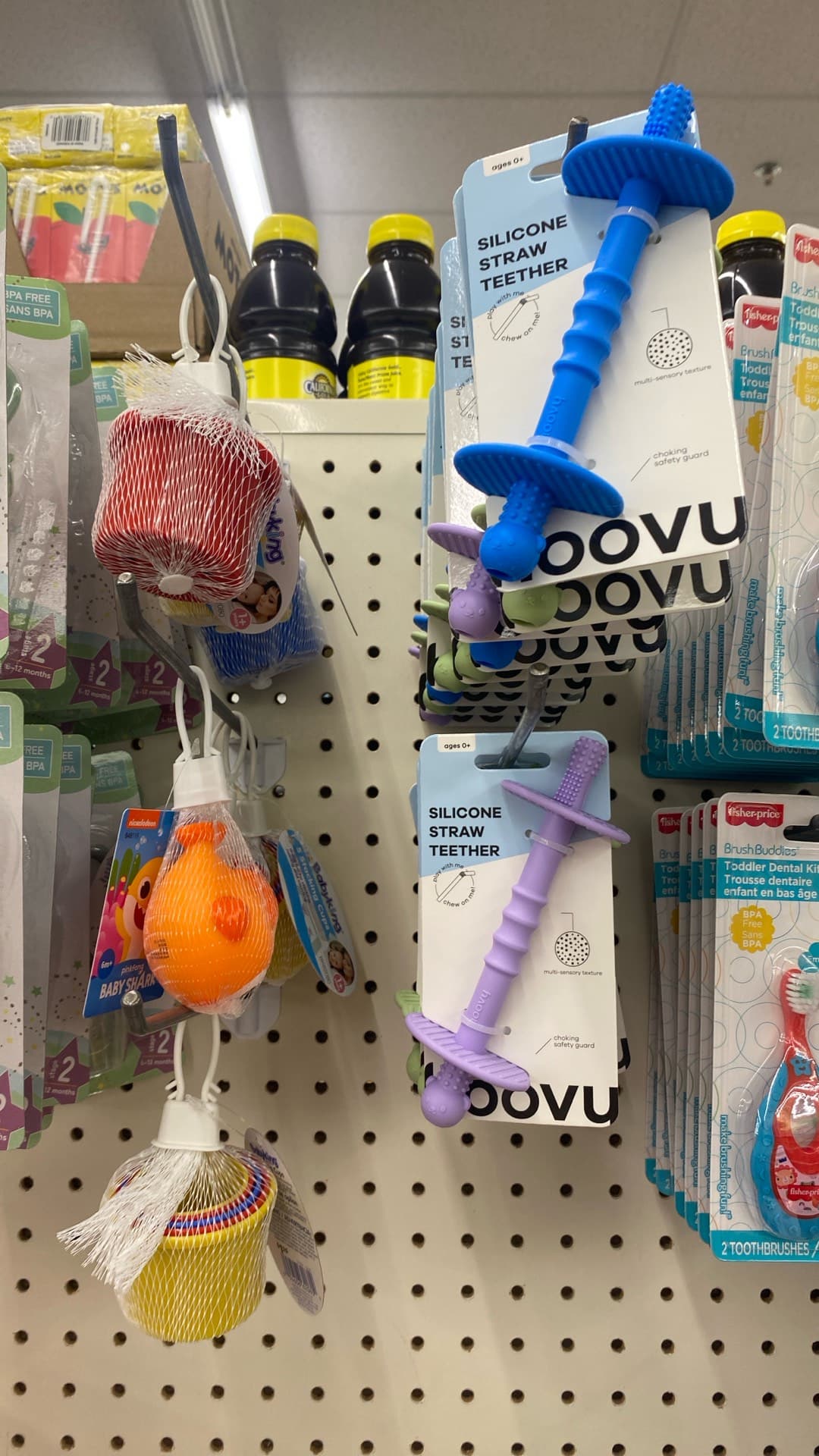 Silicone Straw Teether