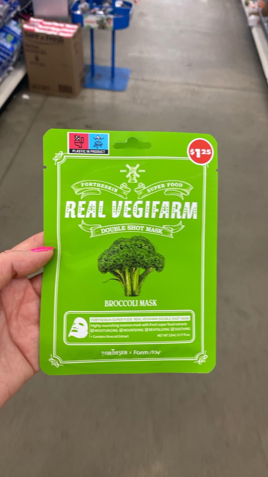 Real Vegifarm Broccoli Mask