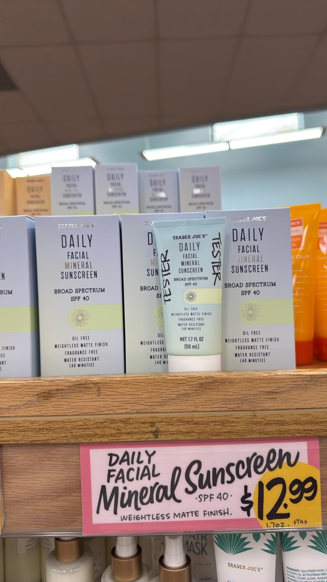 Trader Joe's Daily Facial Mineral Sunscreen