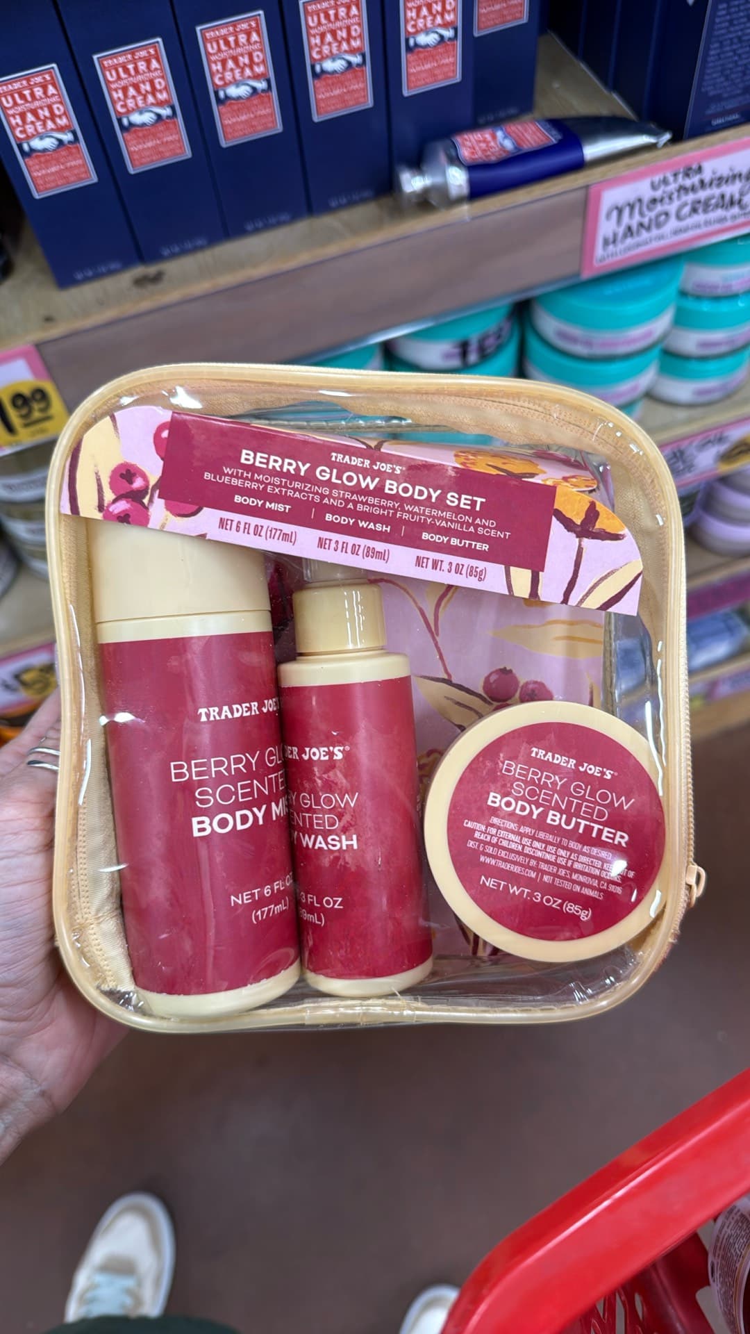 Trader Joe's Berry Glow Body Set