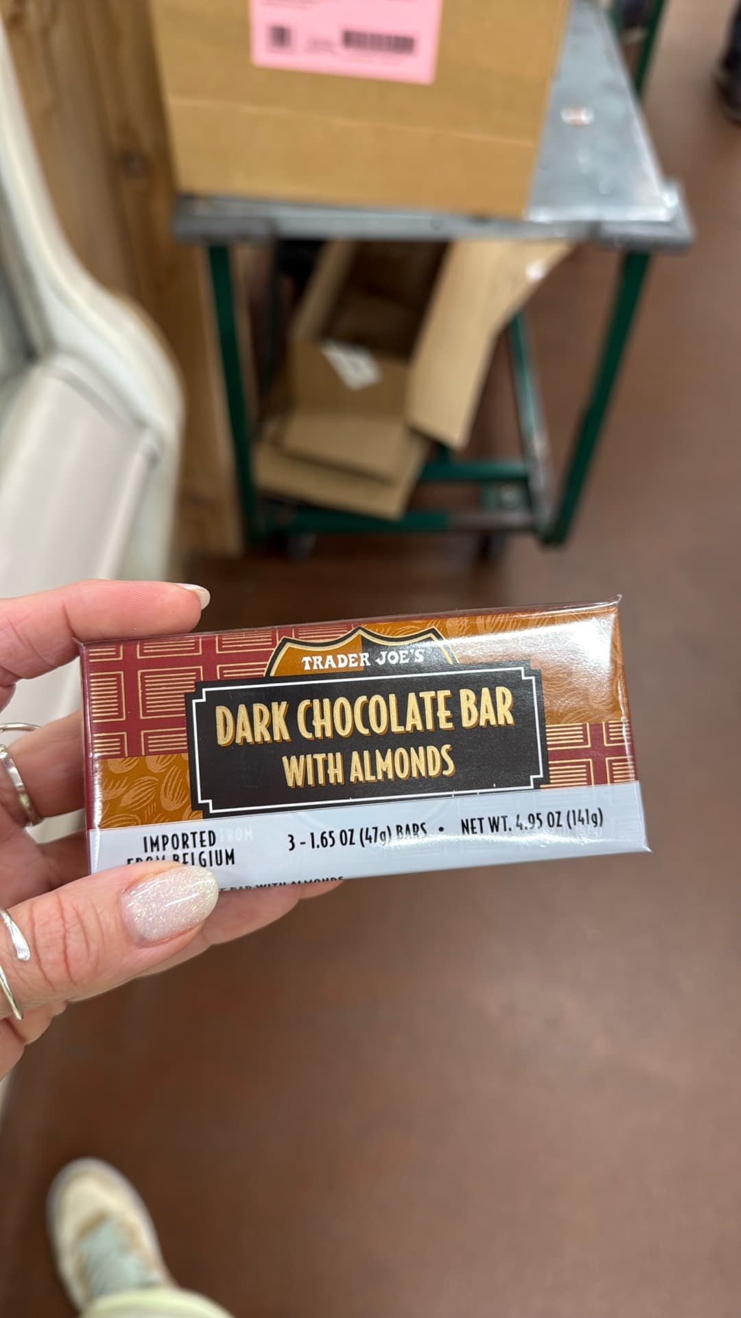 Trader Joe's Dark Chocolate Bar with Almonds