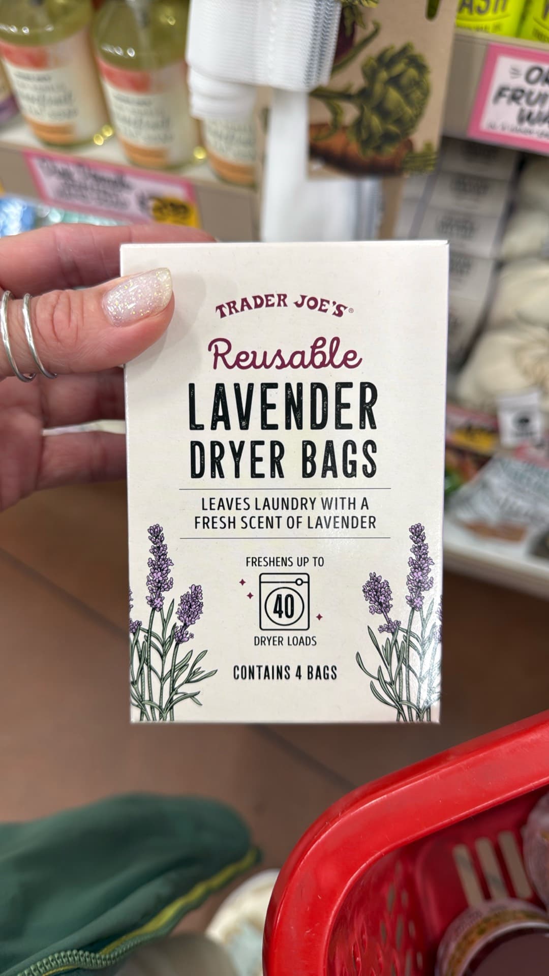 Trader Joe's Reusable Lavender Dryer Bags