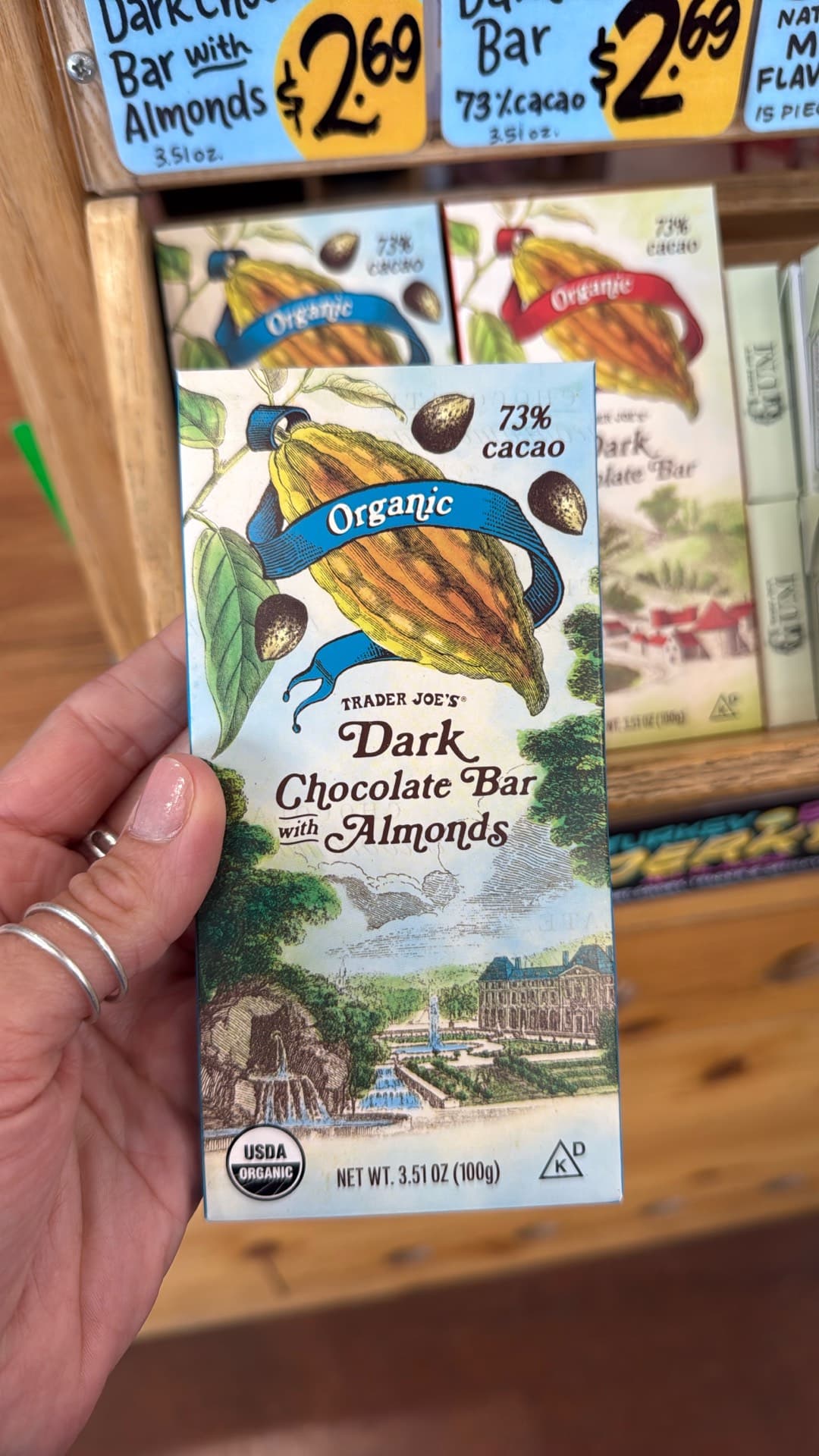 Trader Joe's Dark Chocolate Bar with Almonds