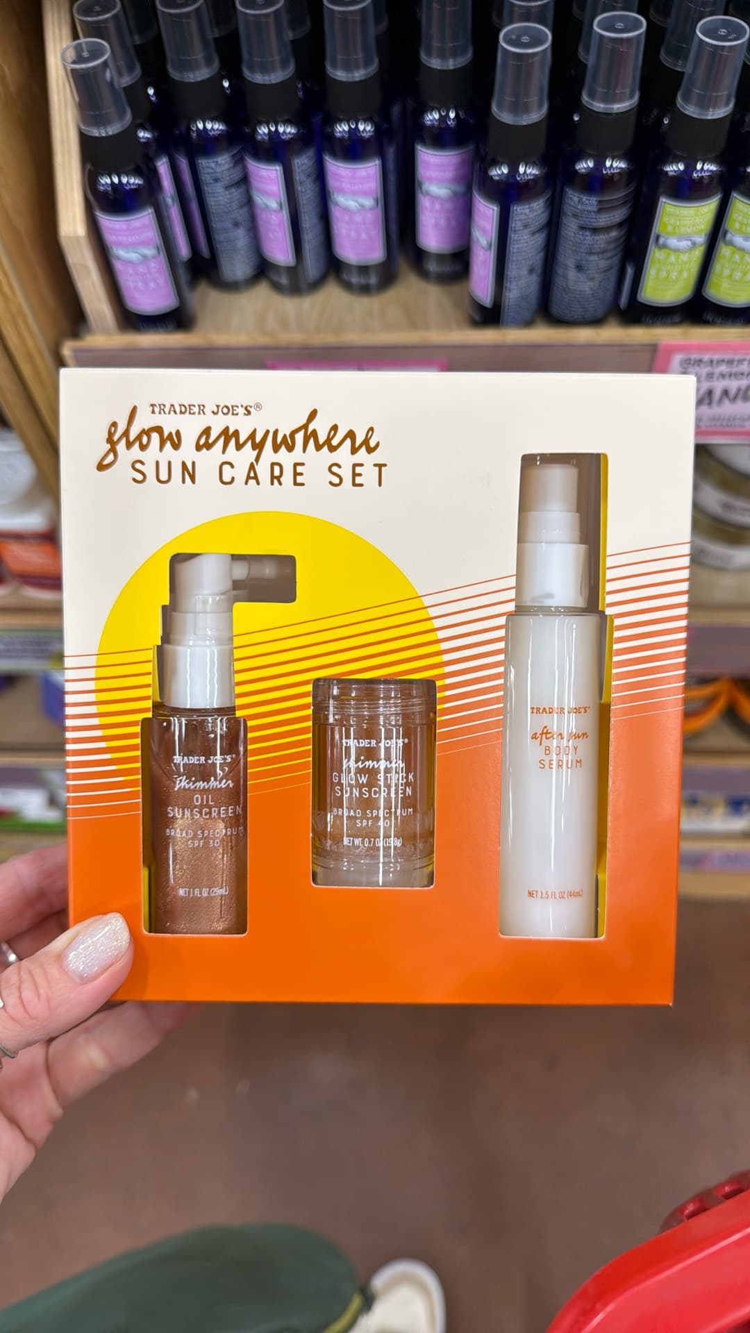 Trader Joe's Glow Anywhere Sun Care Set