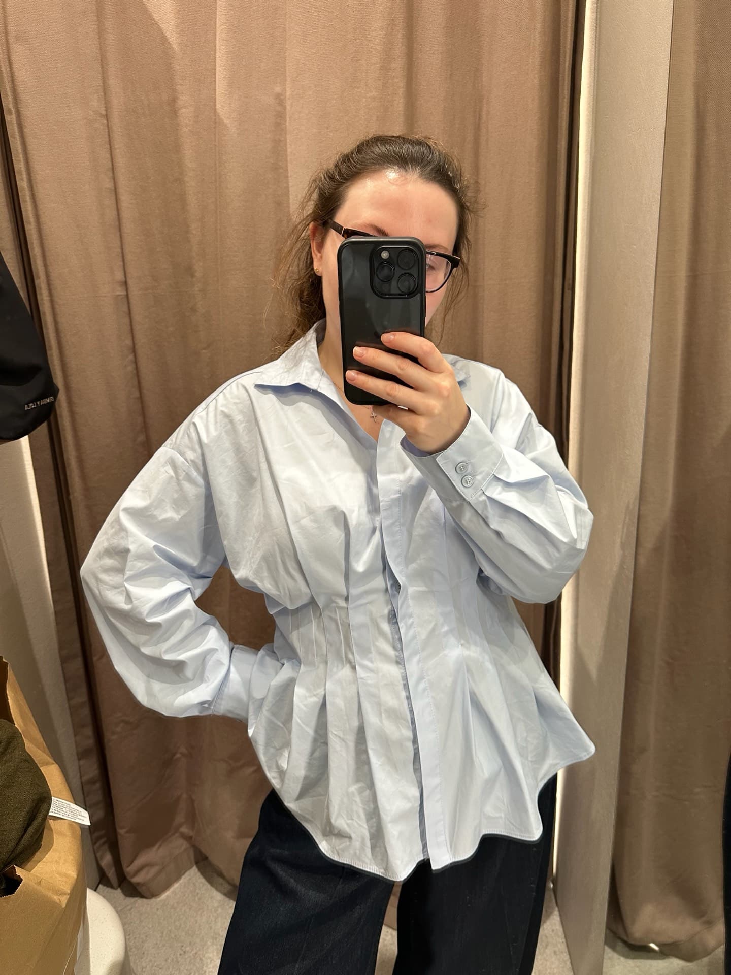 Trendy Pleated Shirt