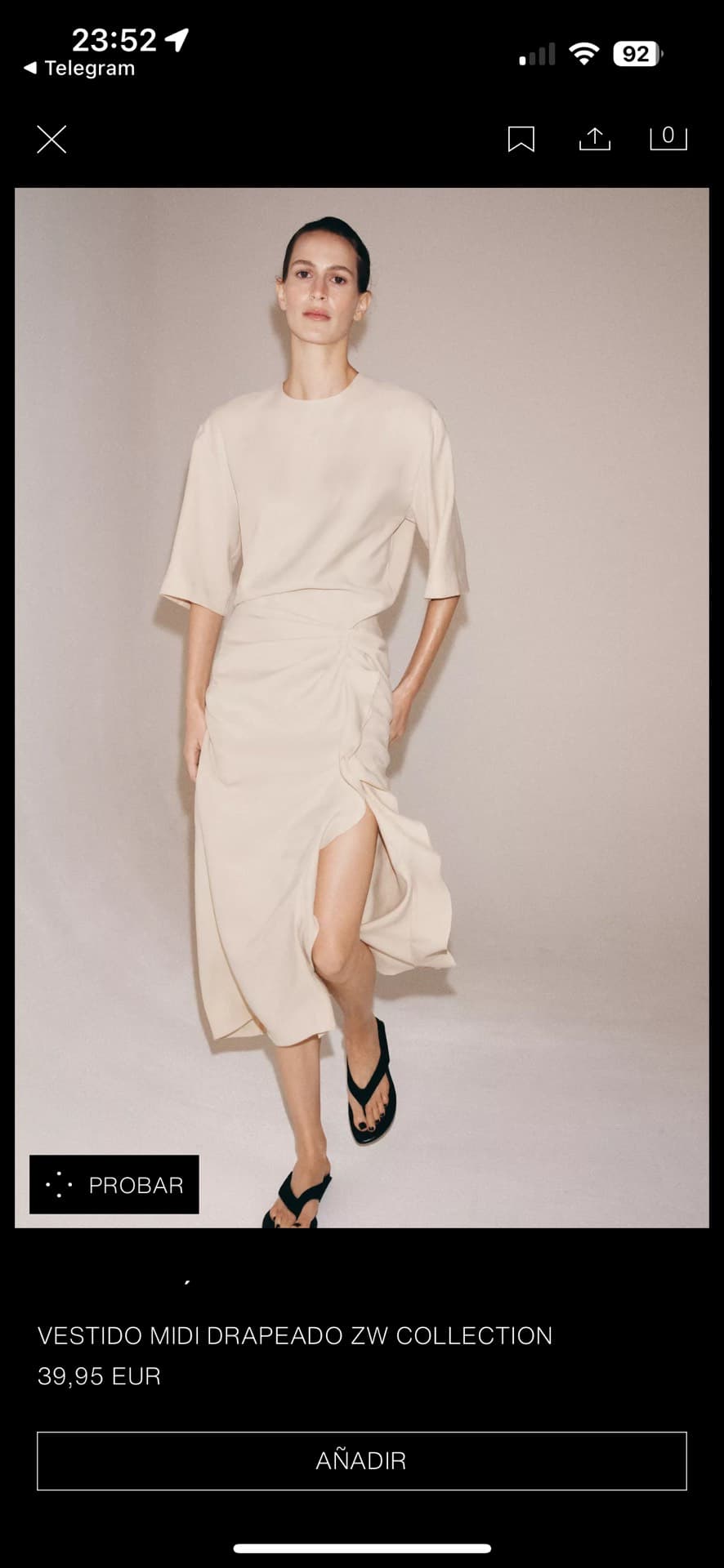 Draped Midi Dress