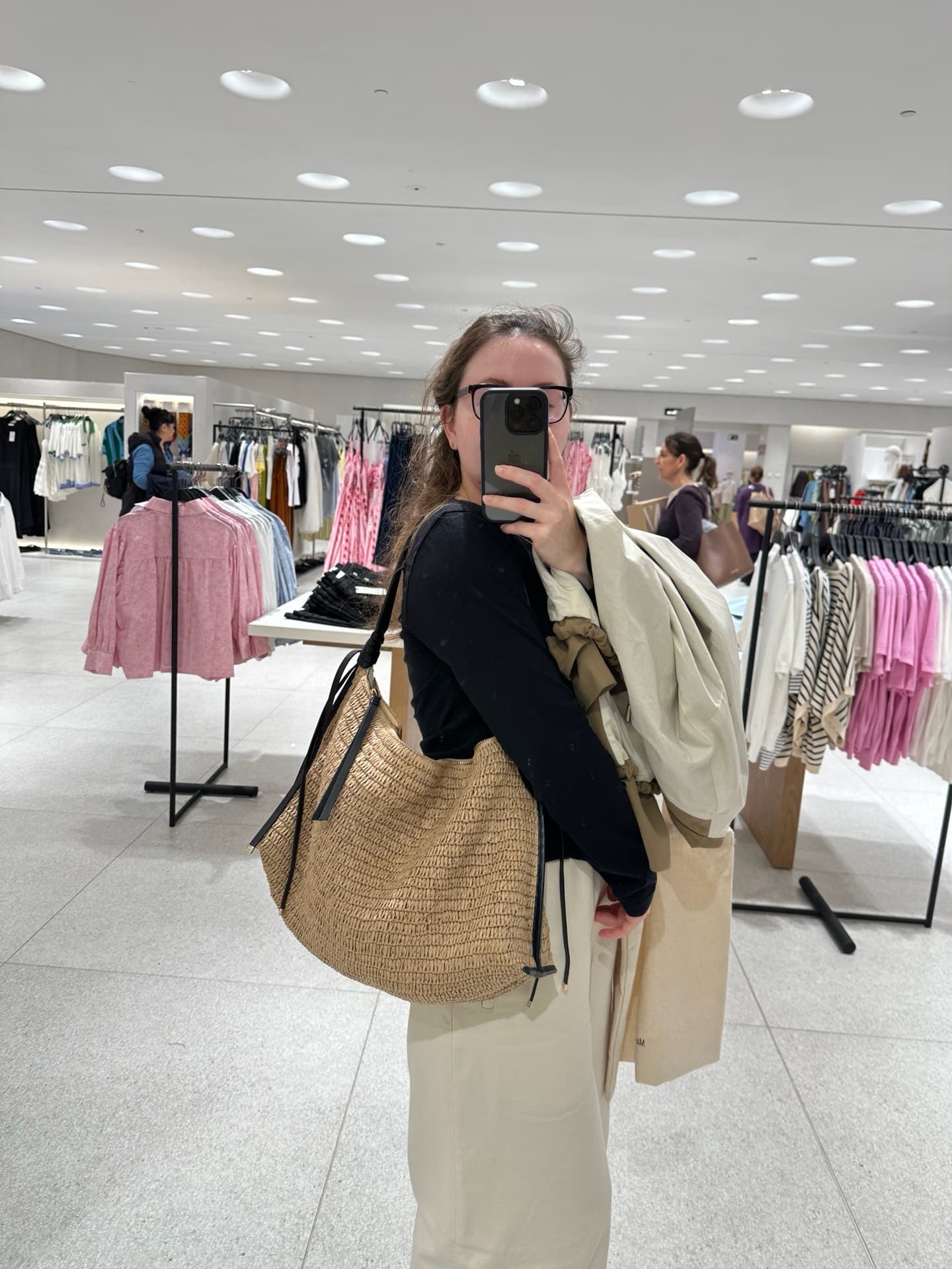 Woven Straw Handbag