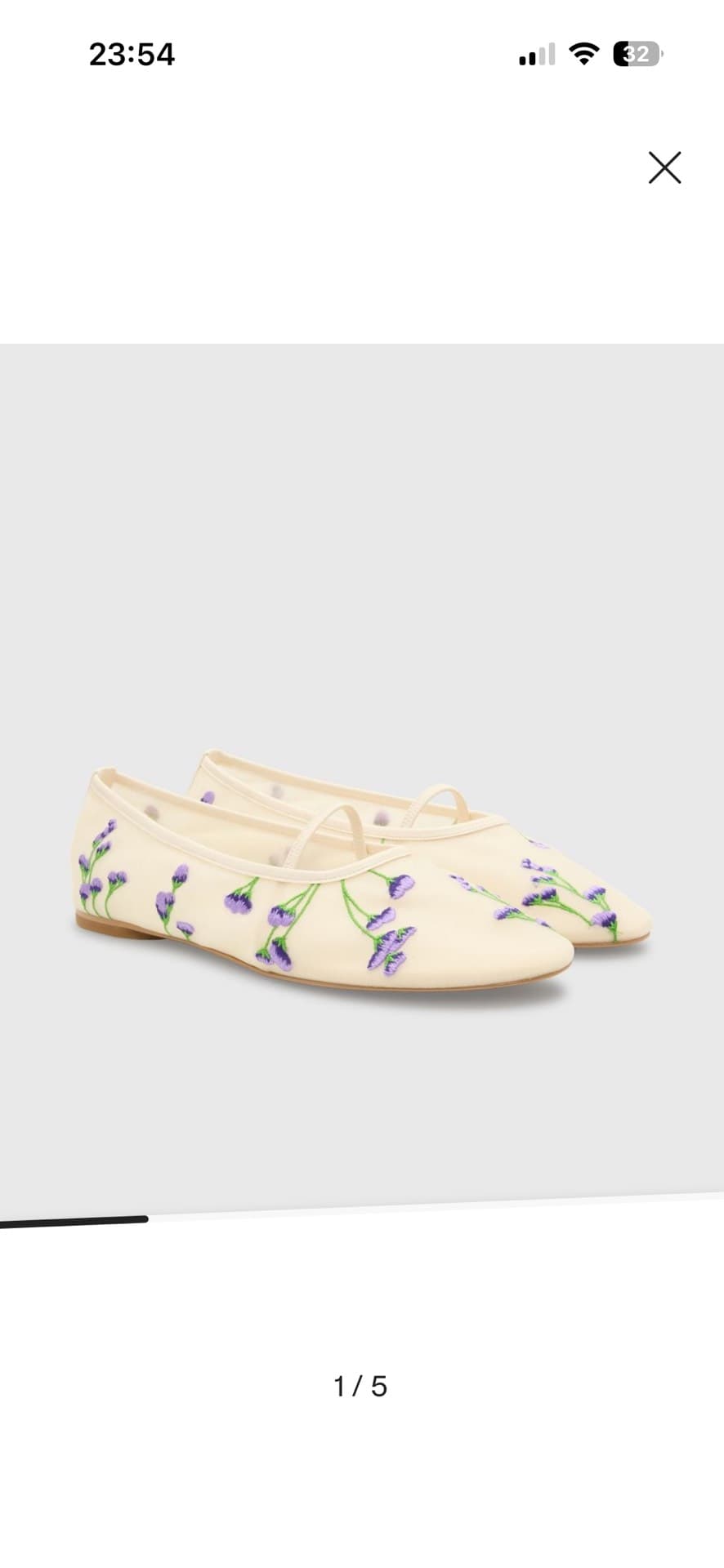 Embroidered Ballerina Flats