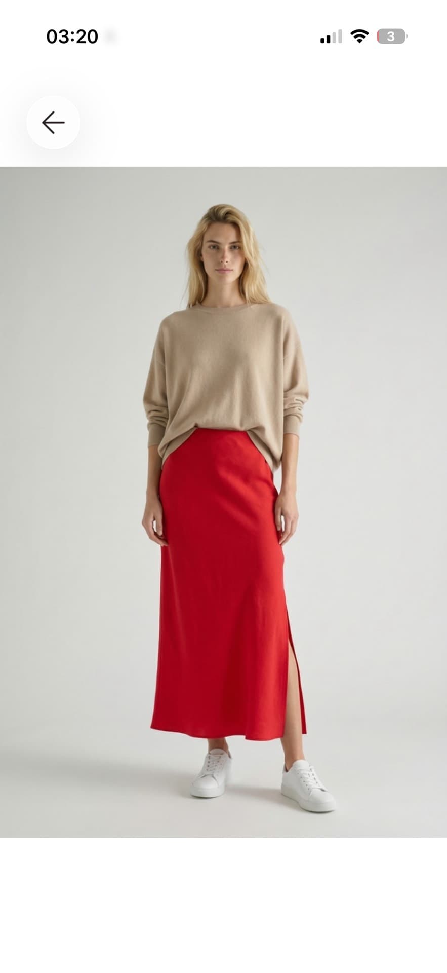Chic Red Skirt Ensemble