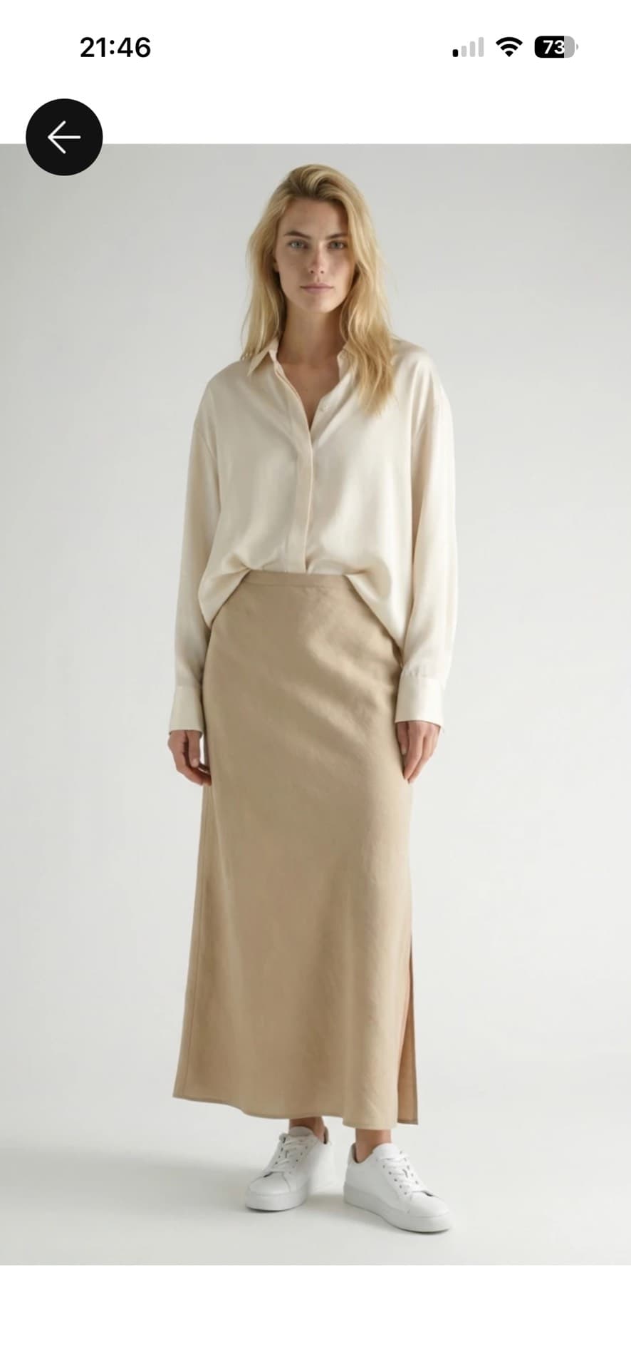 Chic Linen Skirt Set