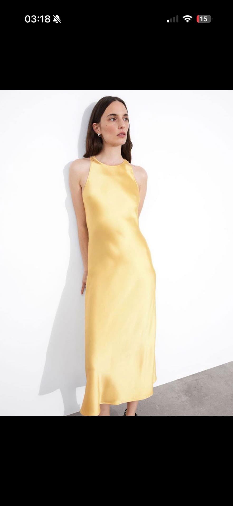 Chic Yellow Slip Dress