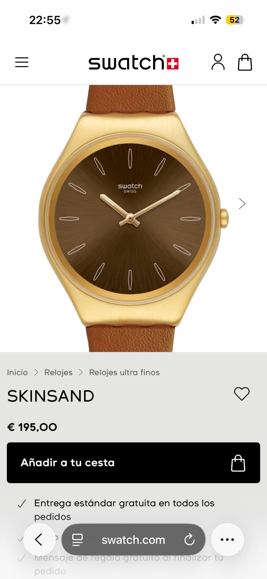 Swatch Skinsand Watch