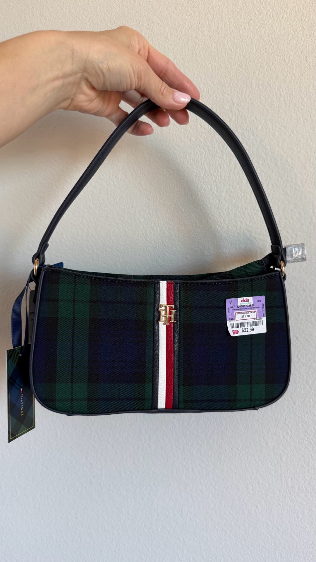 Tommy Hilfiger Plaid Handbag