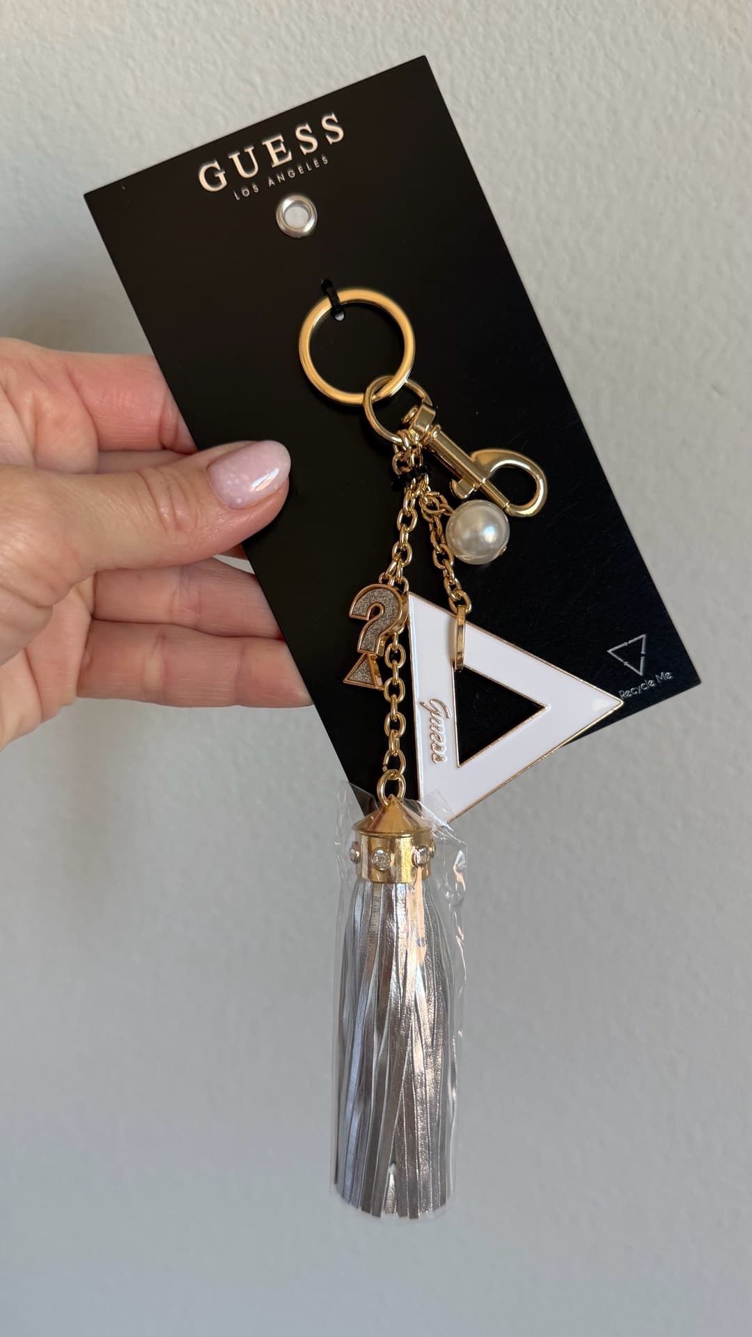 Guess Keychain with Tassel