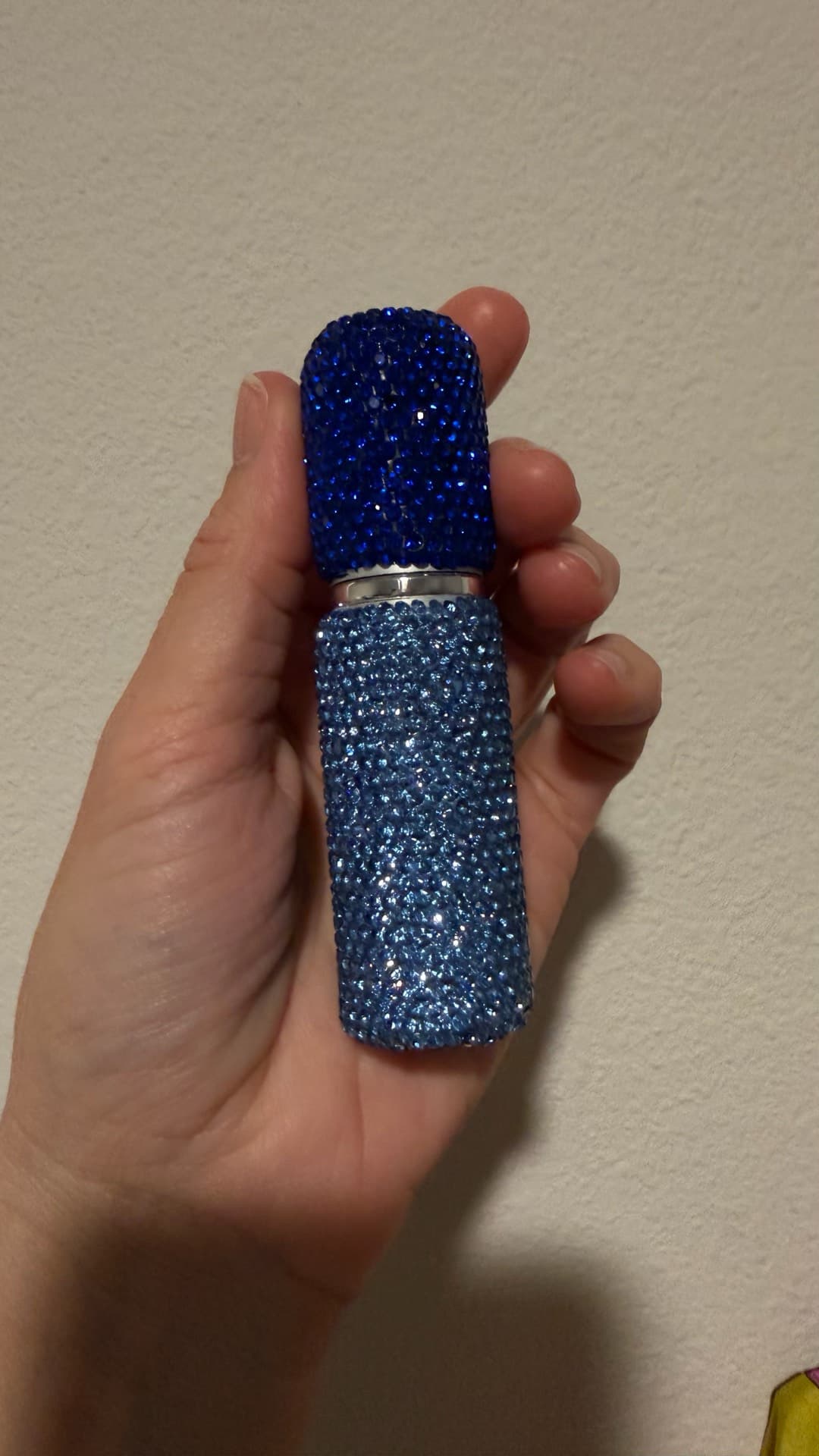 Sparkling Blue Perfume Bottle