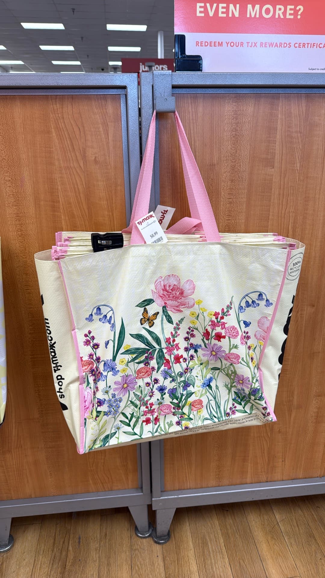 Floral Reusable Tote Bag