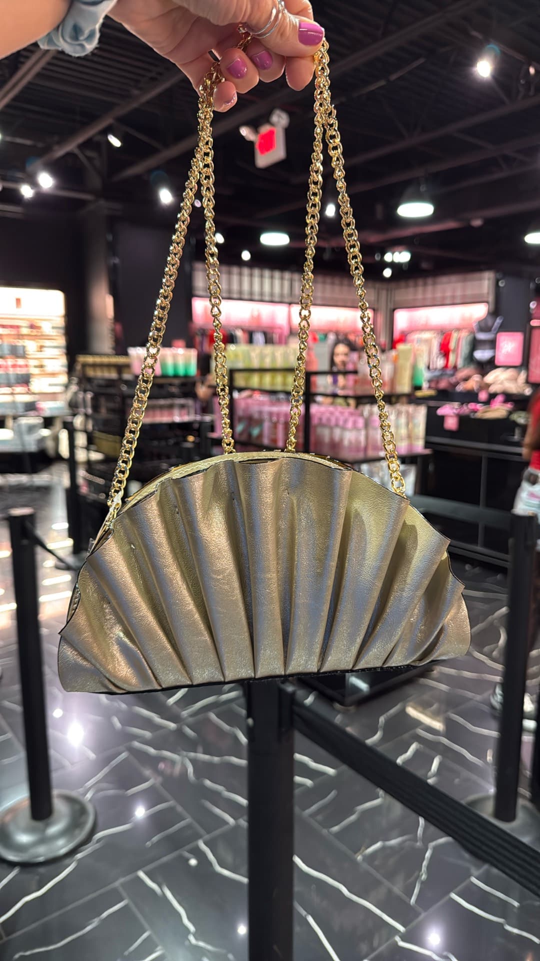 Chic Metallic Handbag