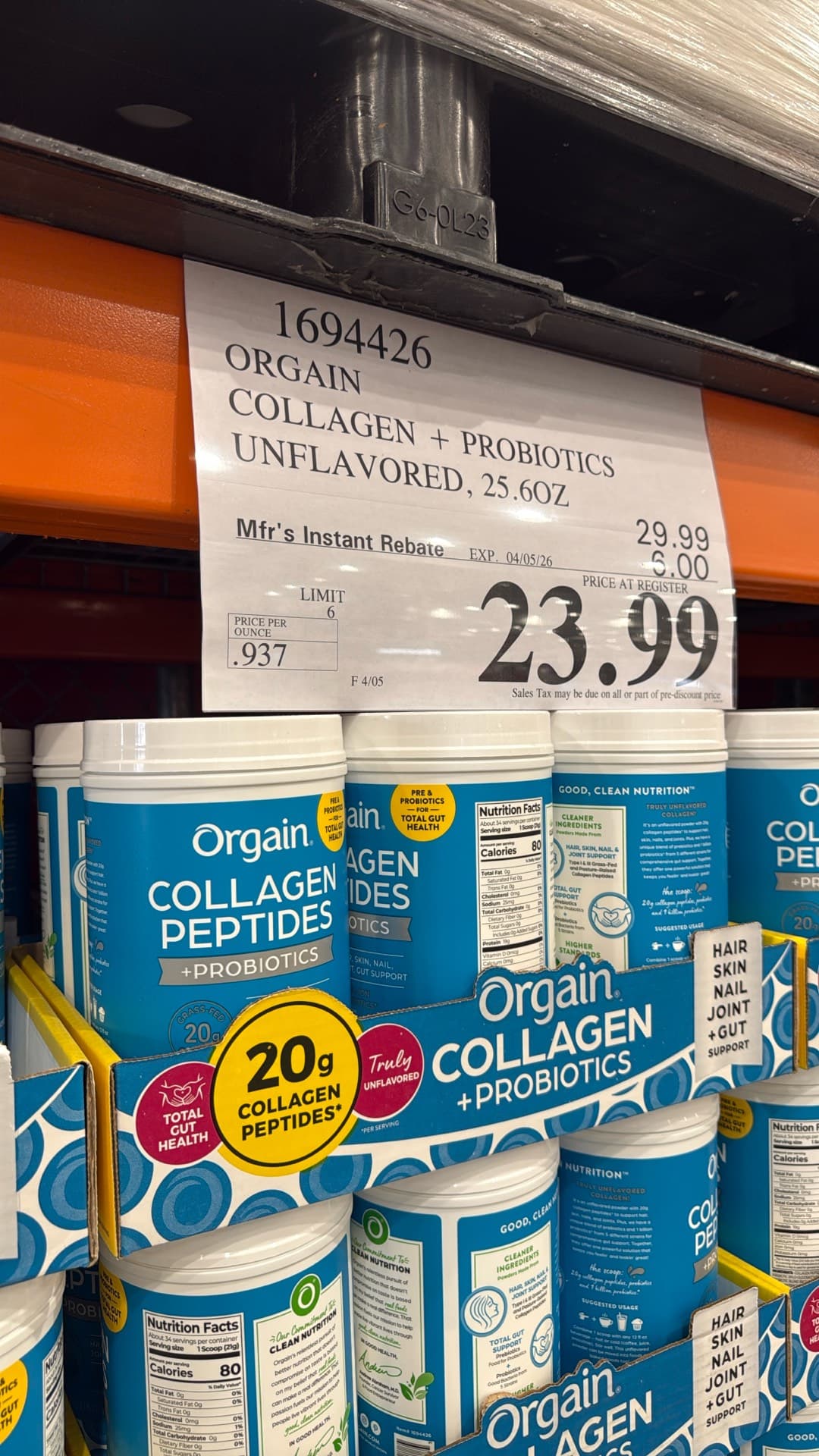 Orgain Collagen + Probiotics