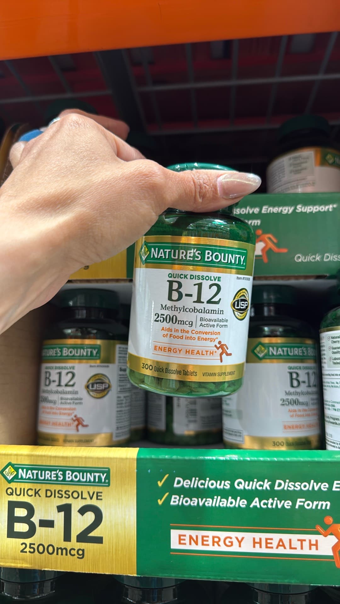 Nature's Bounty B-12 Supplements