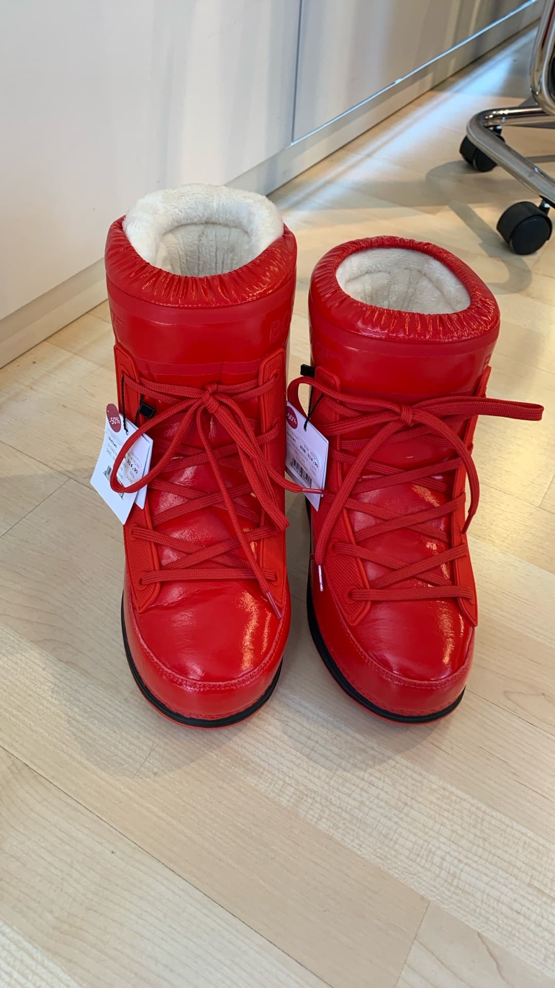 Stylish Red Winter Boots