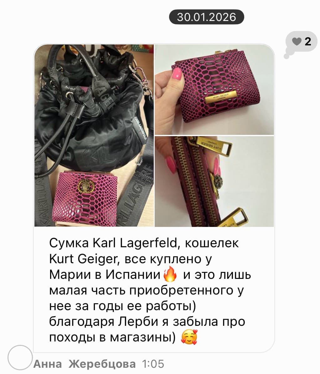 Karl Lagerfeld Bag & Kurt Geiger Wallet Set