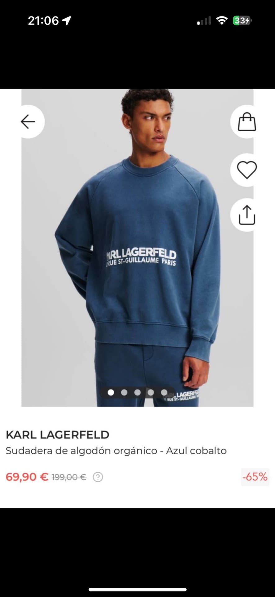 Karl Lagerfeld Organic Cotton Sweatshirt