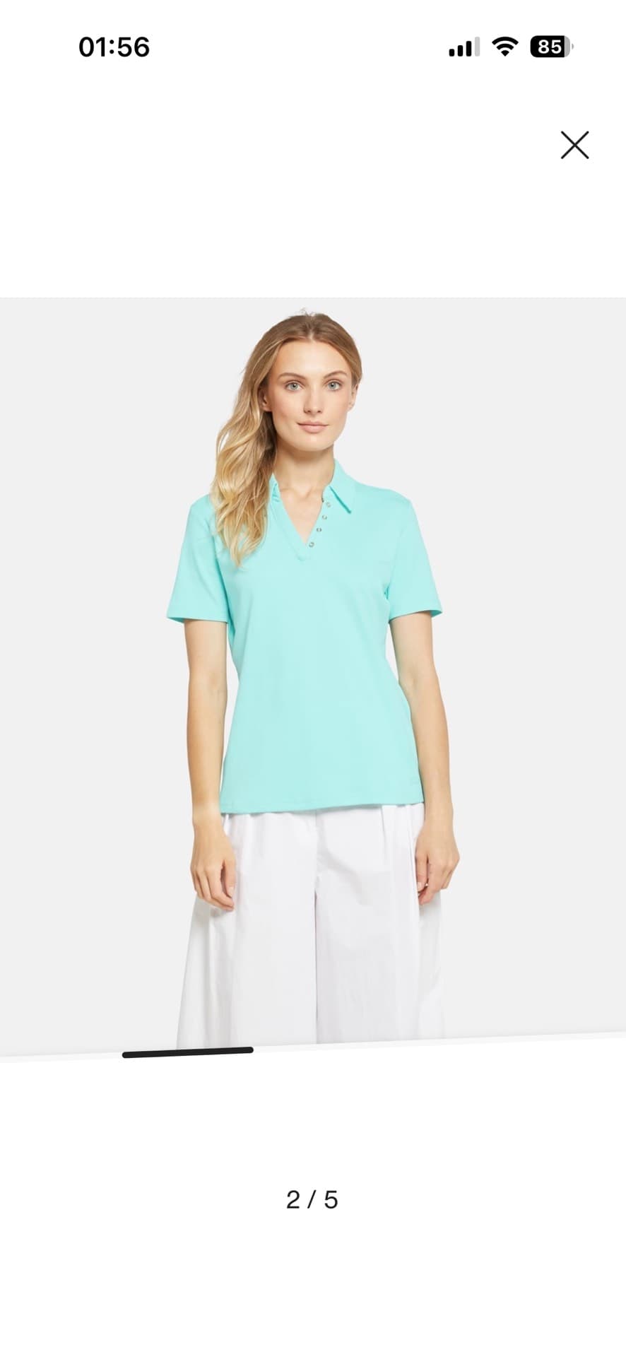 Stylish Aqua Polo Shirt