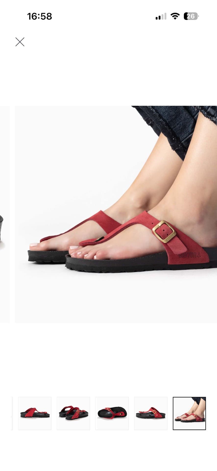 Stylish Red Flip-Flops