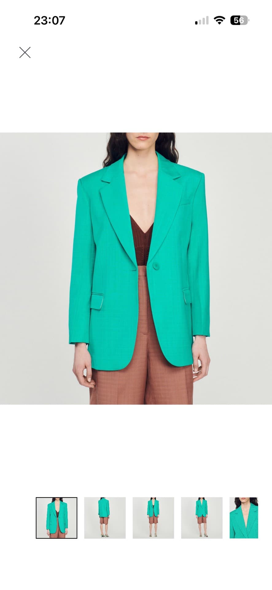 Trendy Aqua Blazer