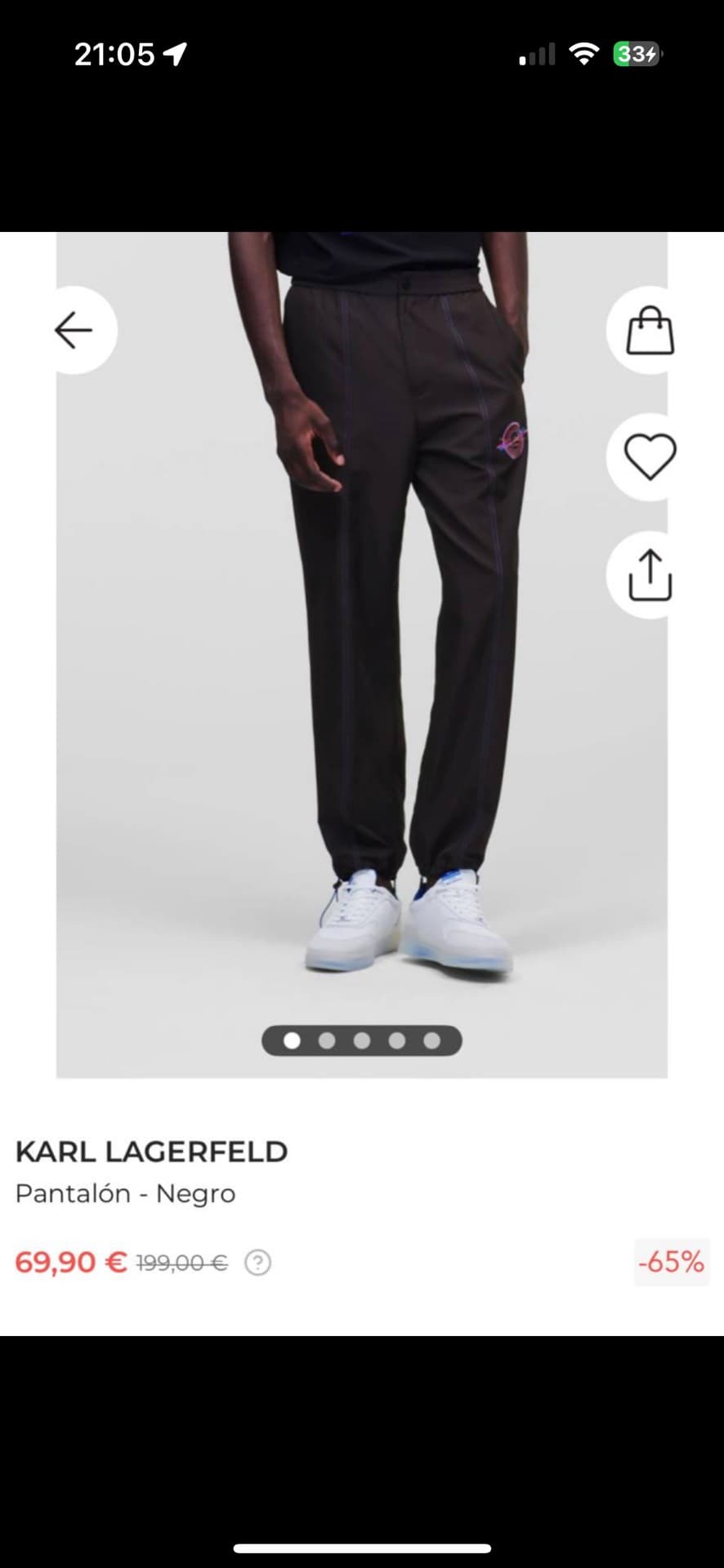 Karl Lagerfeld Black Pants