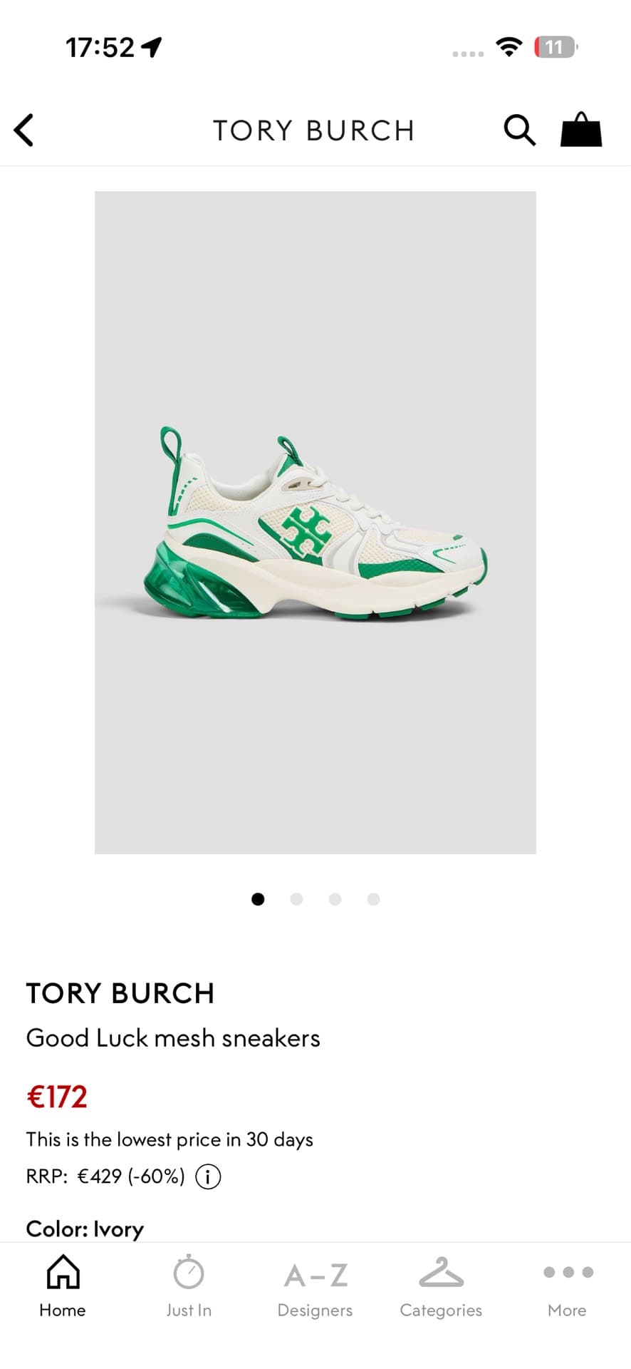 Tory Burch Good Luck Sneakers