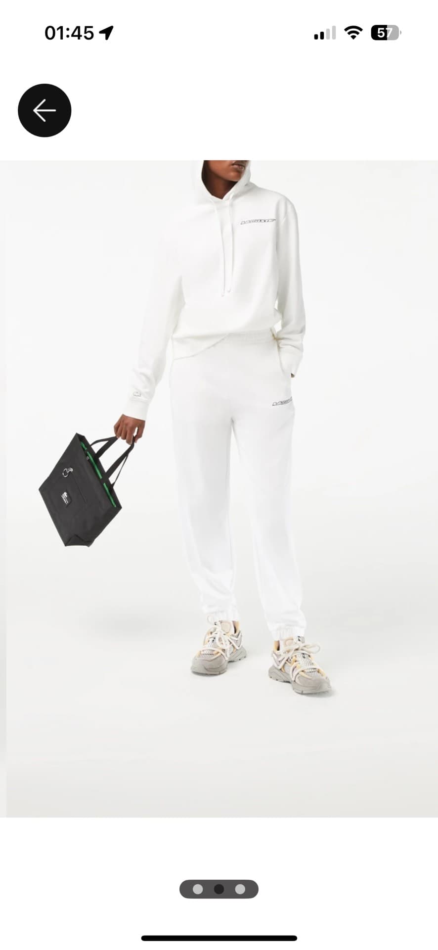 Trendy White Sportswear Set