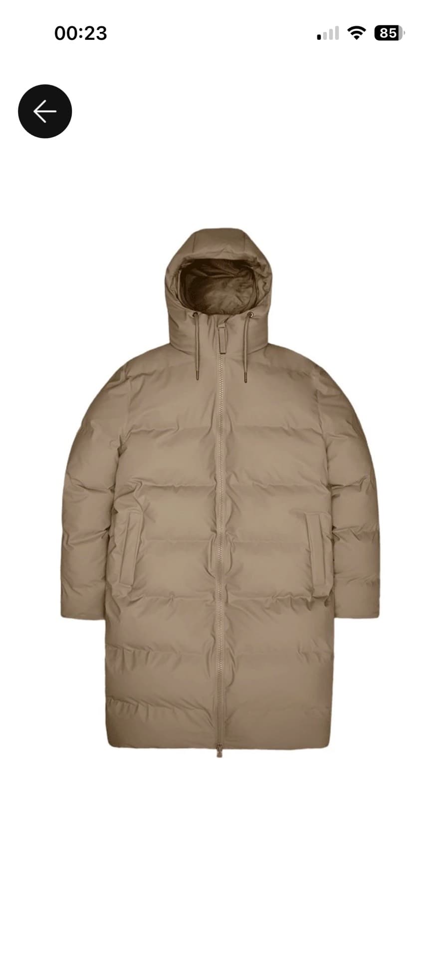 Trendy Beige Puffer Coat