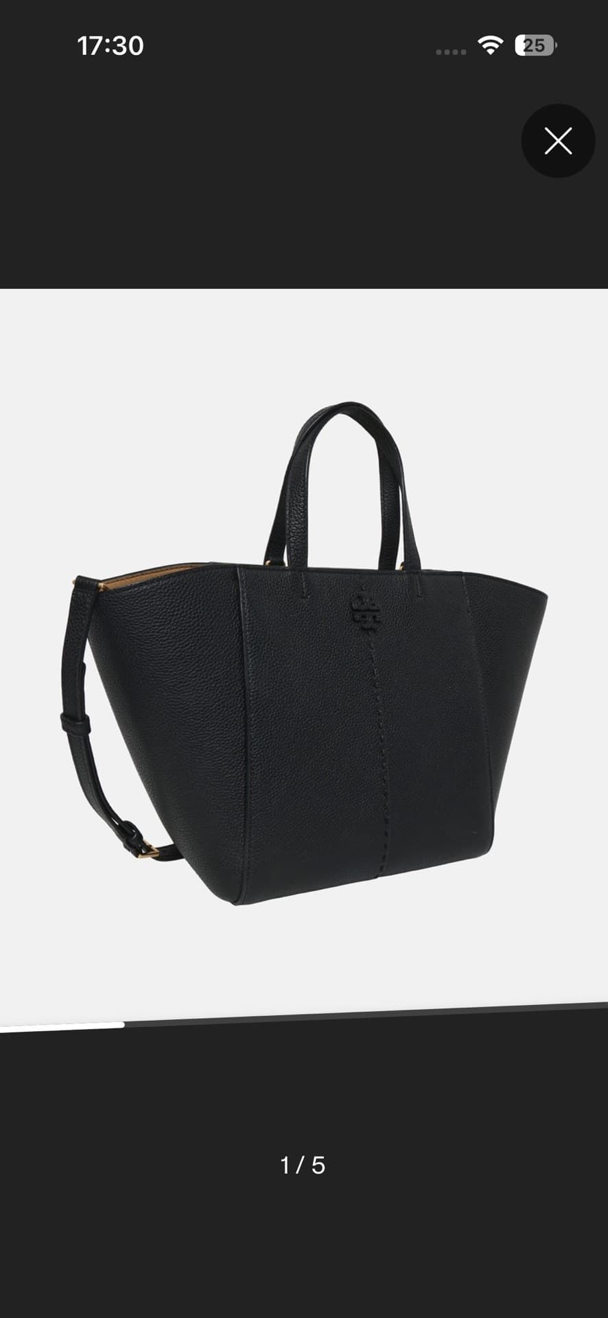 Elegant Black Tote Bag