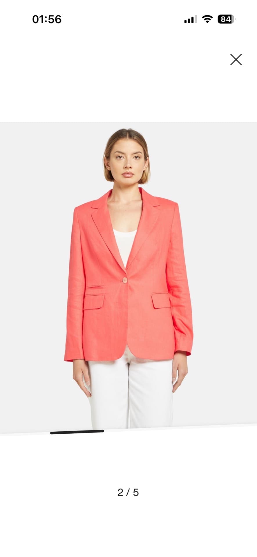 Trendy Coral Blazer