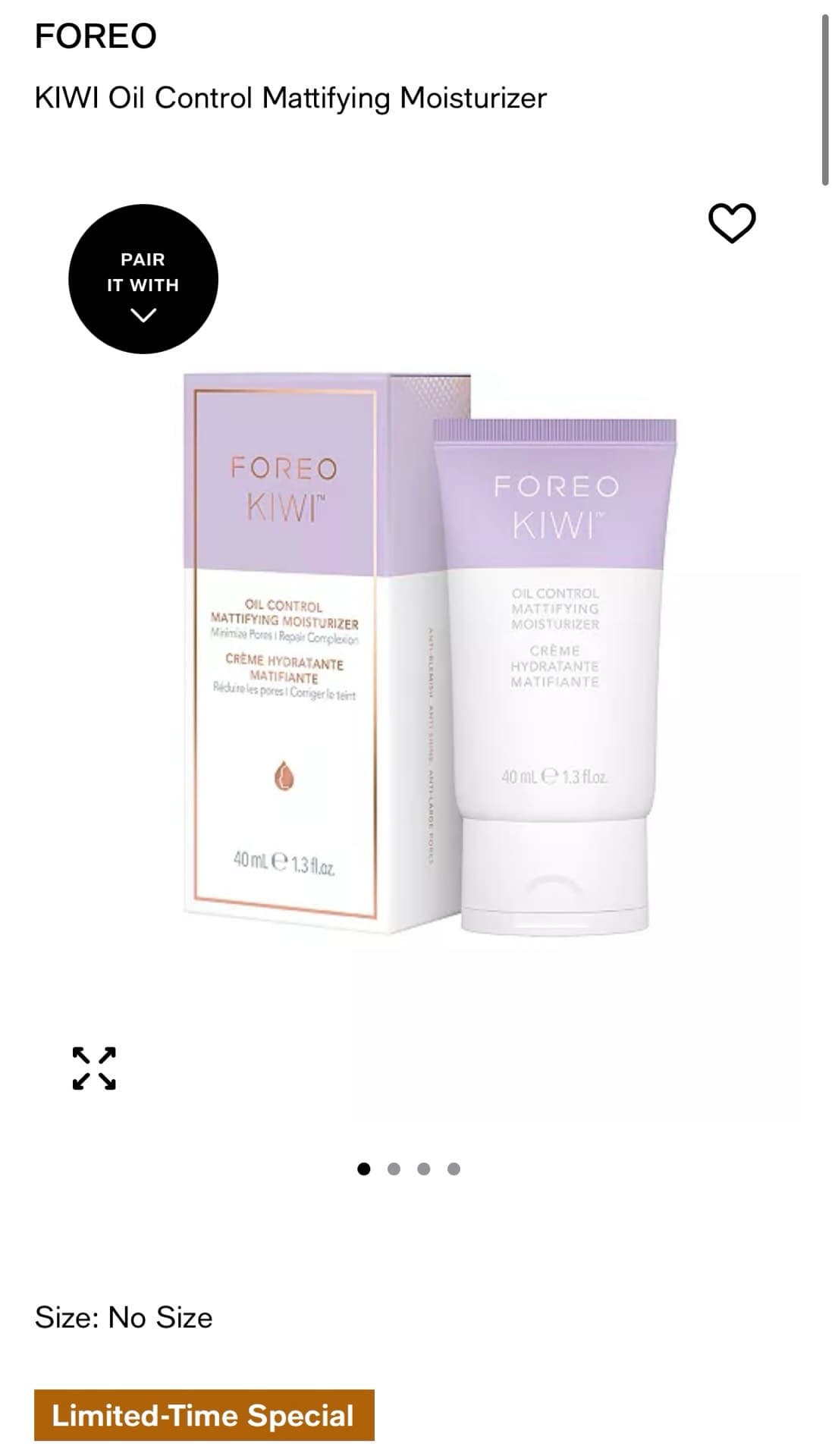 FOREO KIWI Oil Control Moisturizer