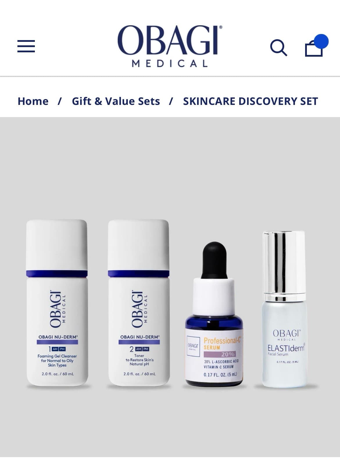 Obagi Skincare Discovery Set