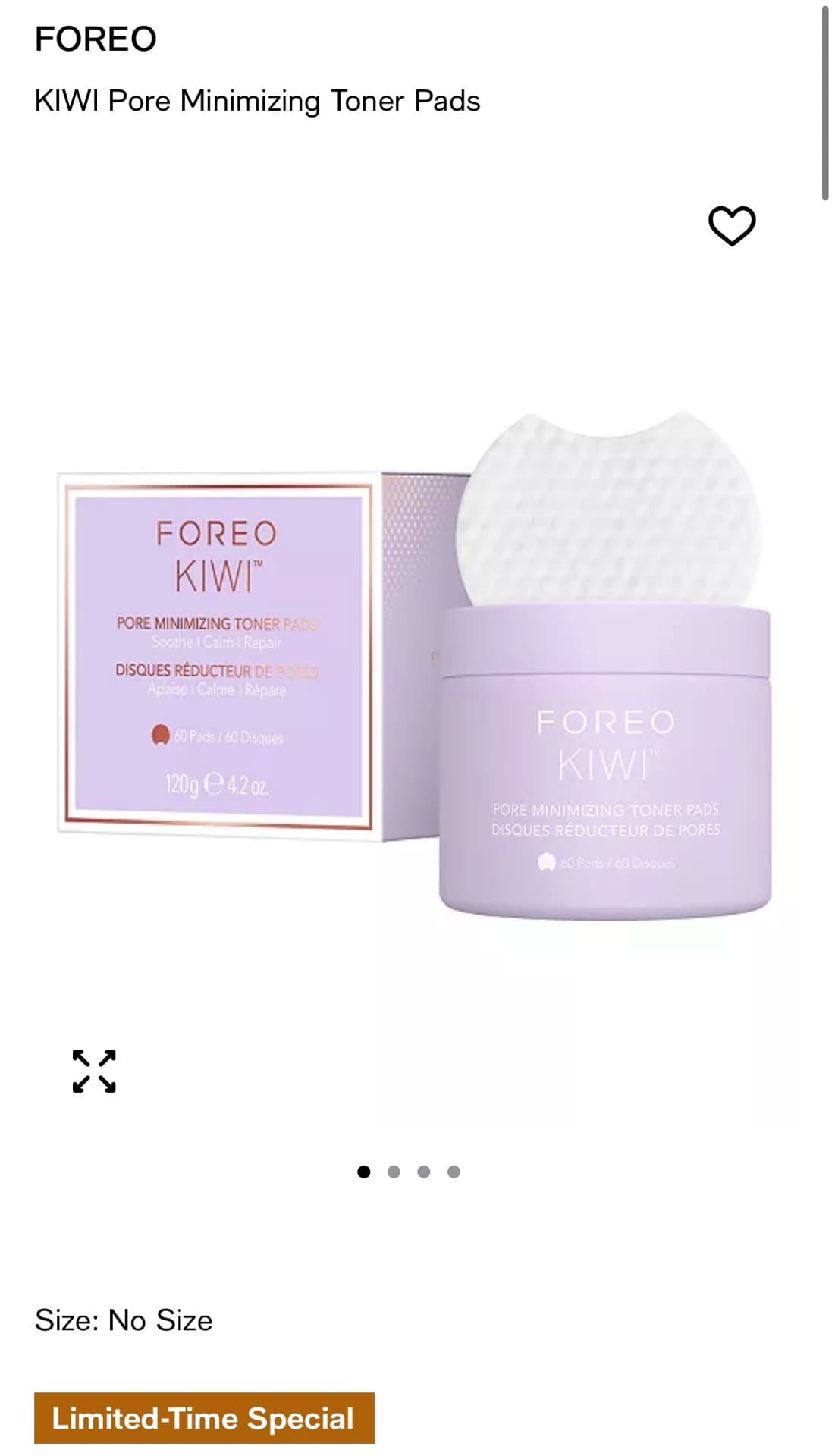 FOREO Kiwi Pore Minimizing Toner Pads